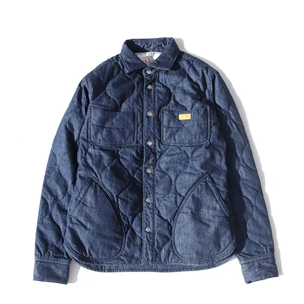 QUILTED DOWN SHIRTS JACKET "ONE WASH"