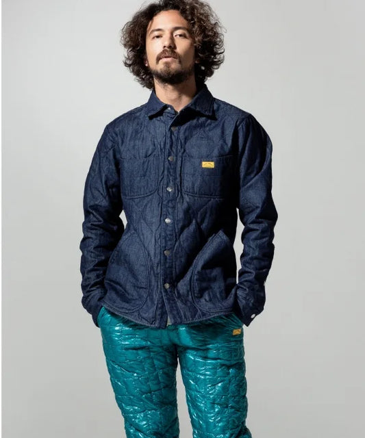 QUILTED DOWN SHIRTS JACKET "ONE WASH"