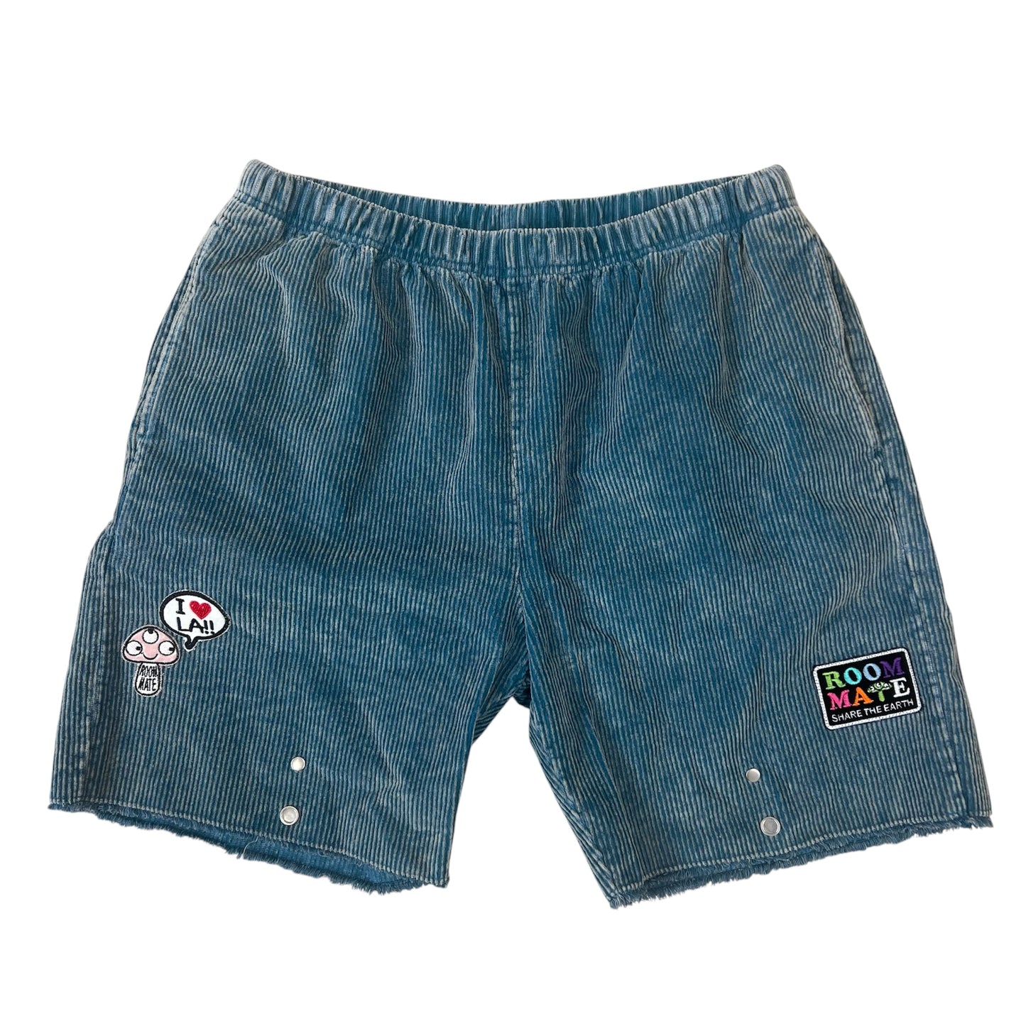 ALM x LES TIEN One of Kind Front Snap Short-Blue