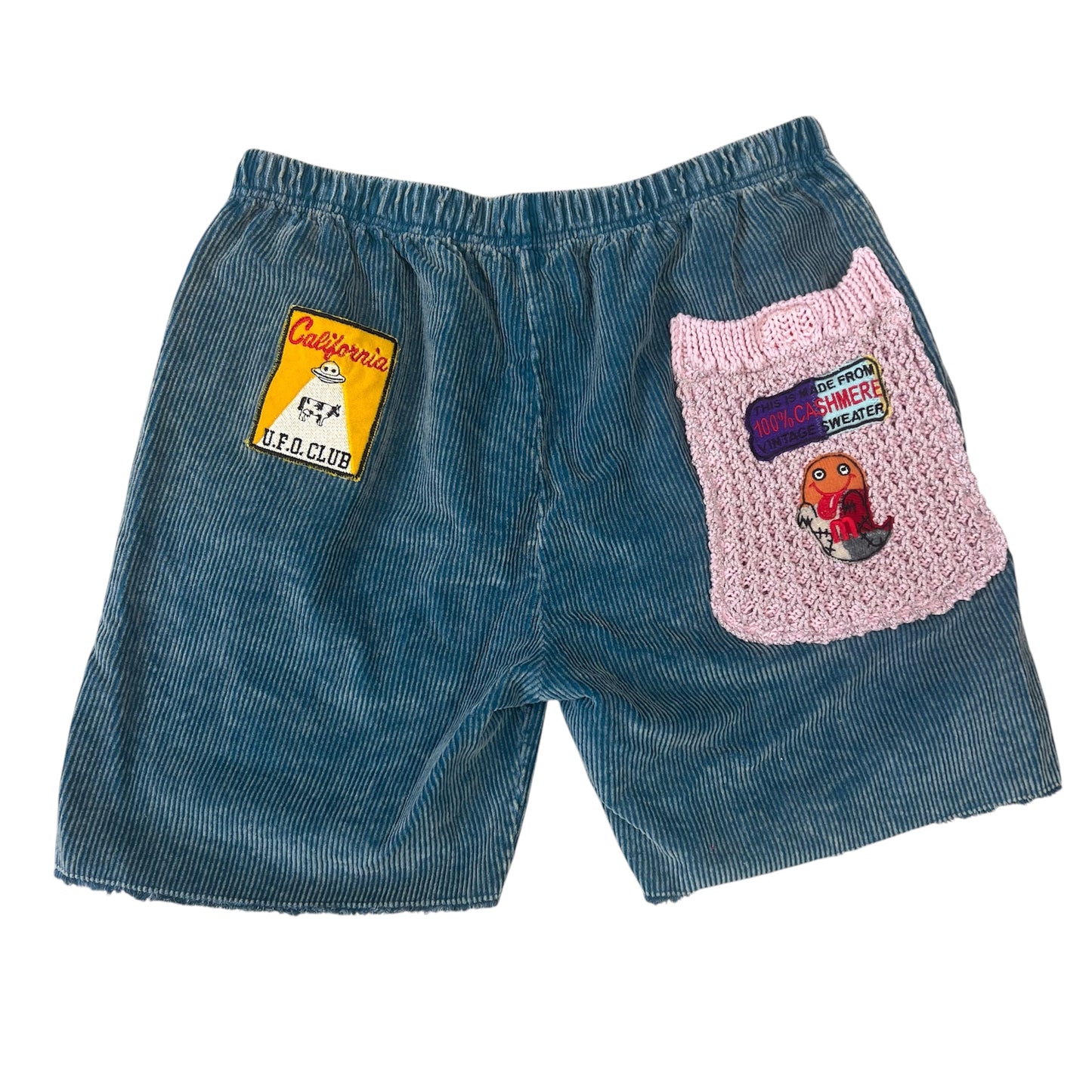 ALM x LES TIEN One of Kind Front Snap Short-Blue