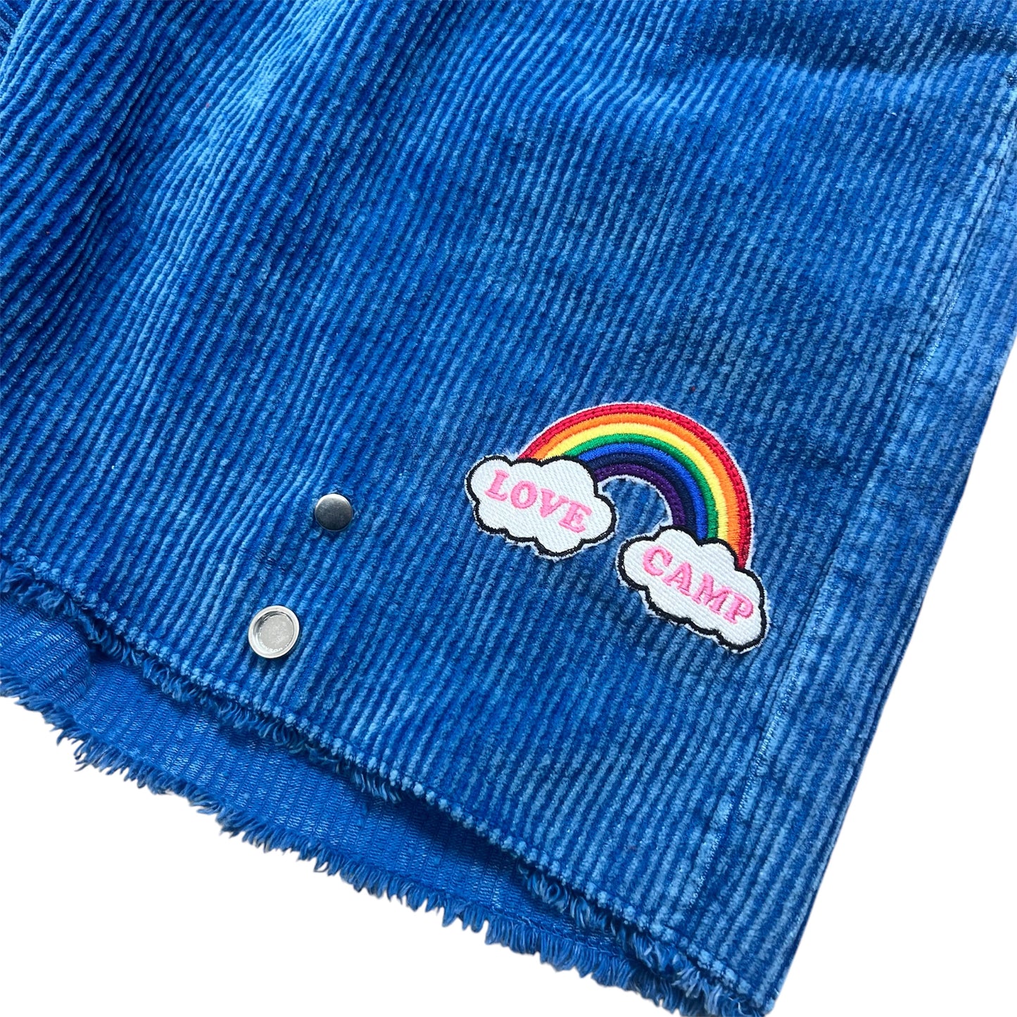 ALM x LES TIEN One of Kind Front Snap Short-Royal blue