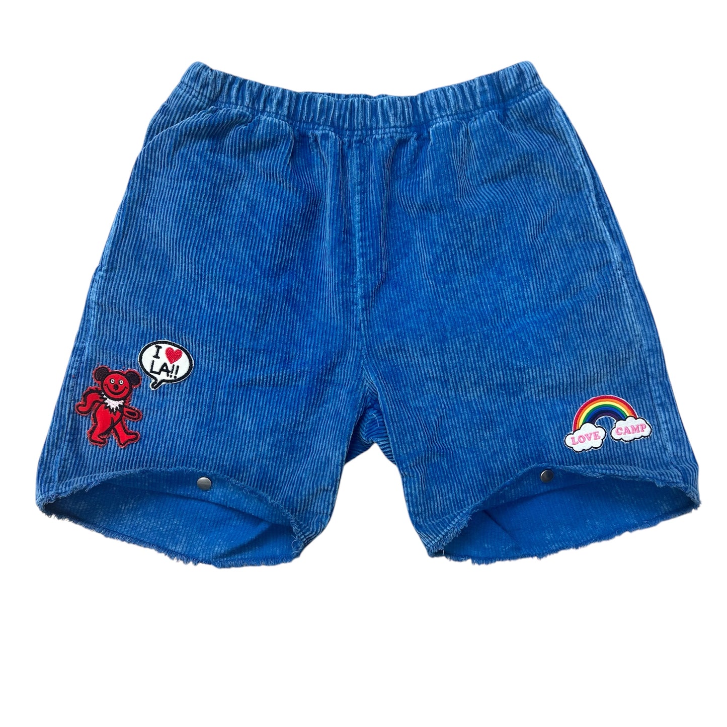 ALM x LES TIEN One of Kind Front Snap Short-Royal blue