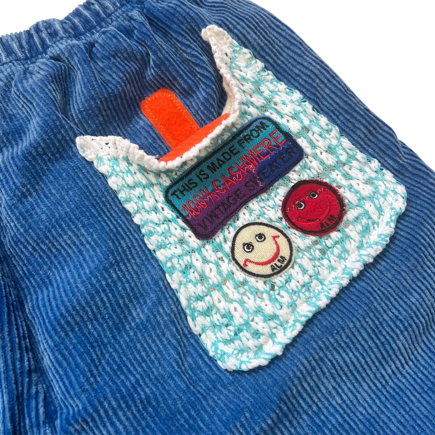 ALM x LES TIEN One of Kind Front Snap Short-Royal blue