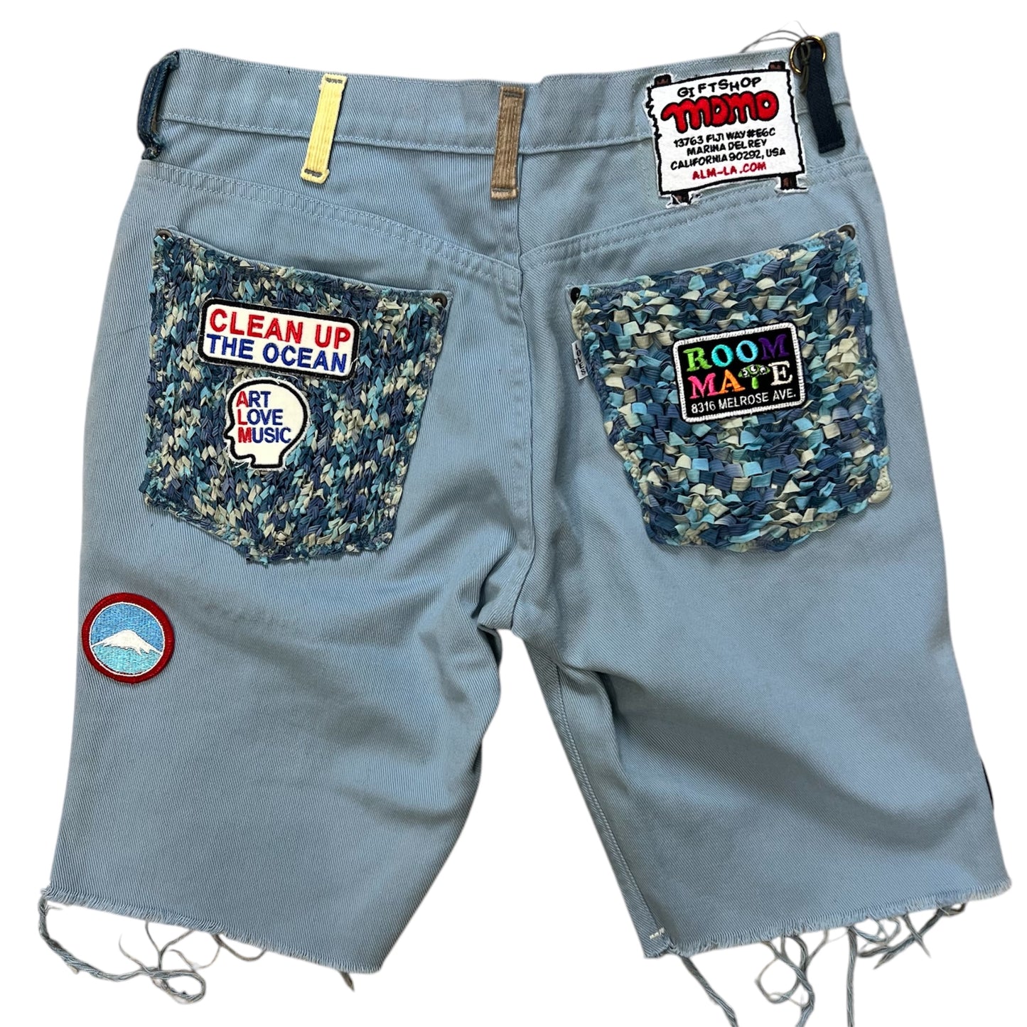 ALM Hand-Made One of Kind Short Pants -Light Blue