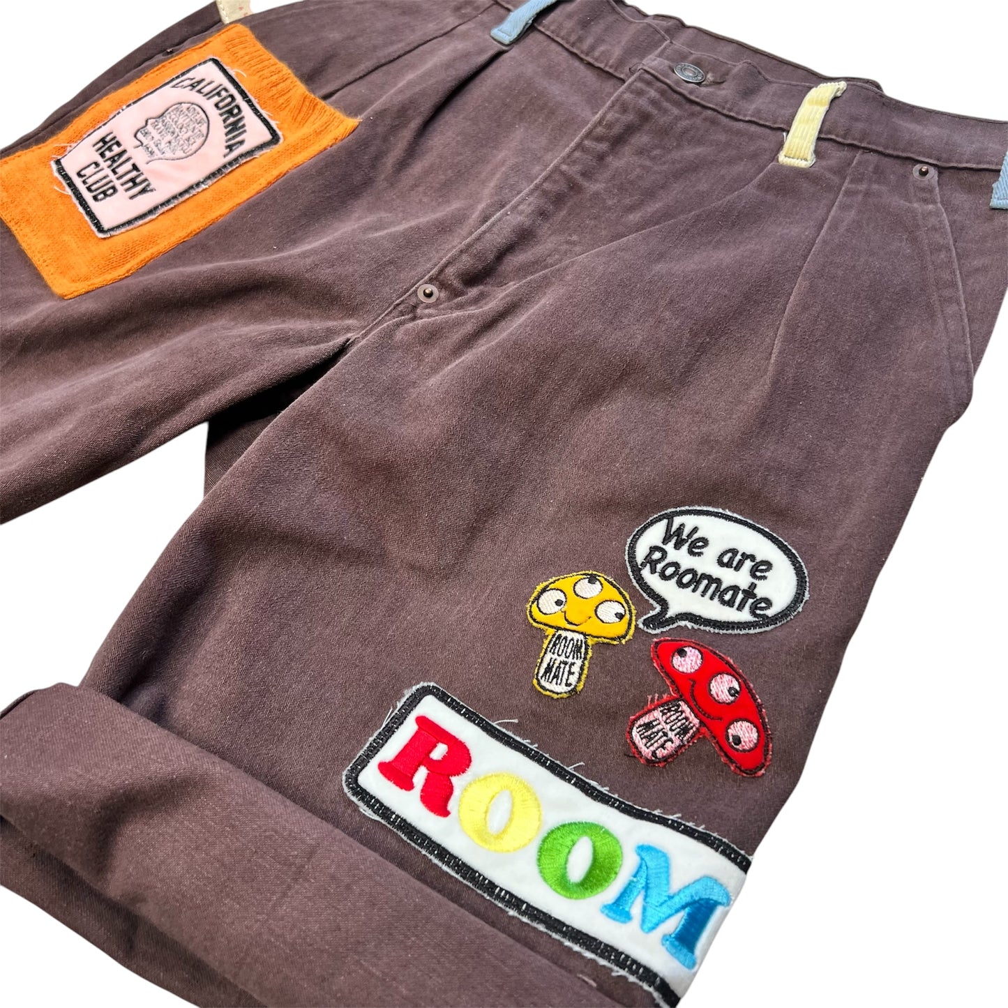 ALM Hand-Made One of Kind Short Pants -Brown