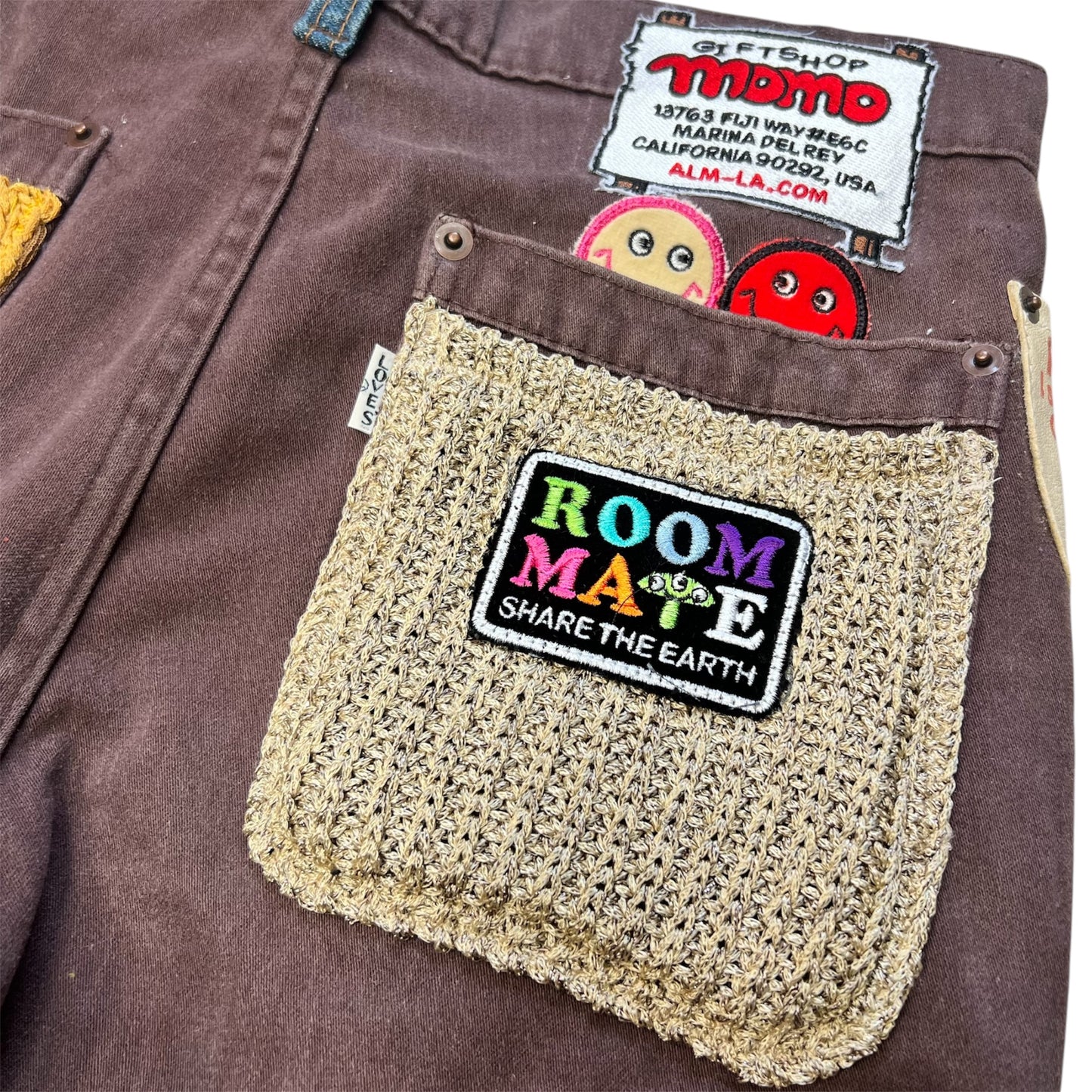 ALM Hand-Made One of Kind Short Pants -Brown