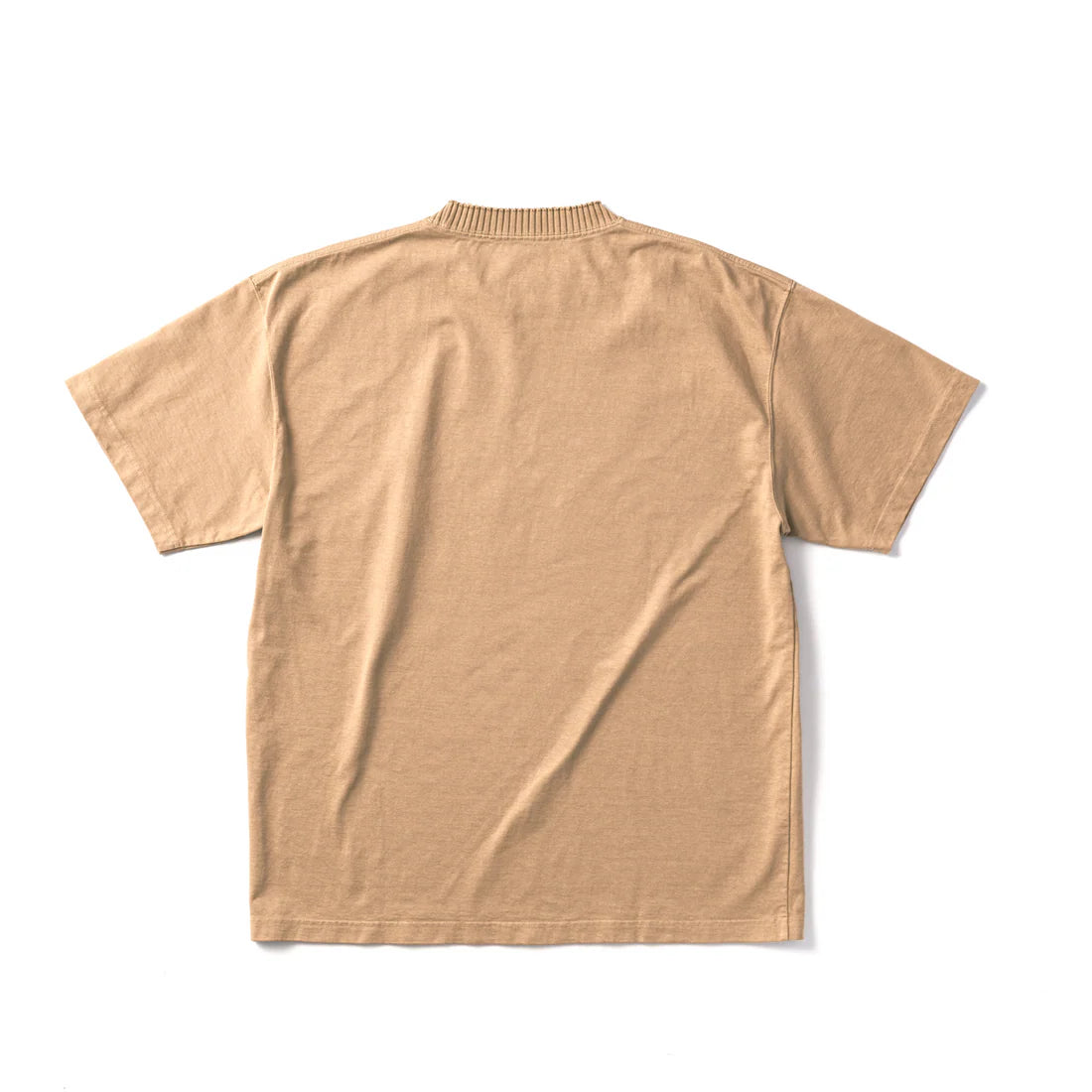Basic Short Sleeve T Shirt / Light Brown