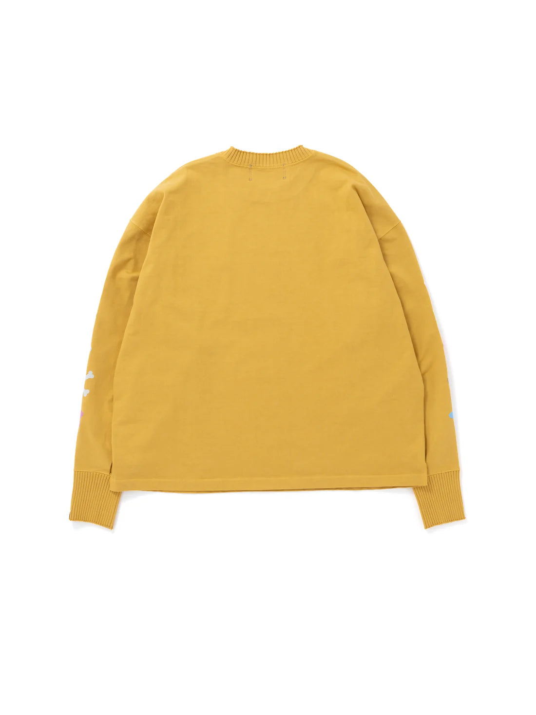 【Perfect ribs × HAROSHI】Side Slit Long Sleeve T Shirt / Yellow