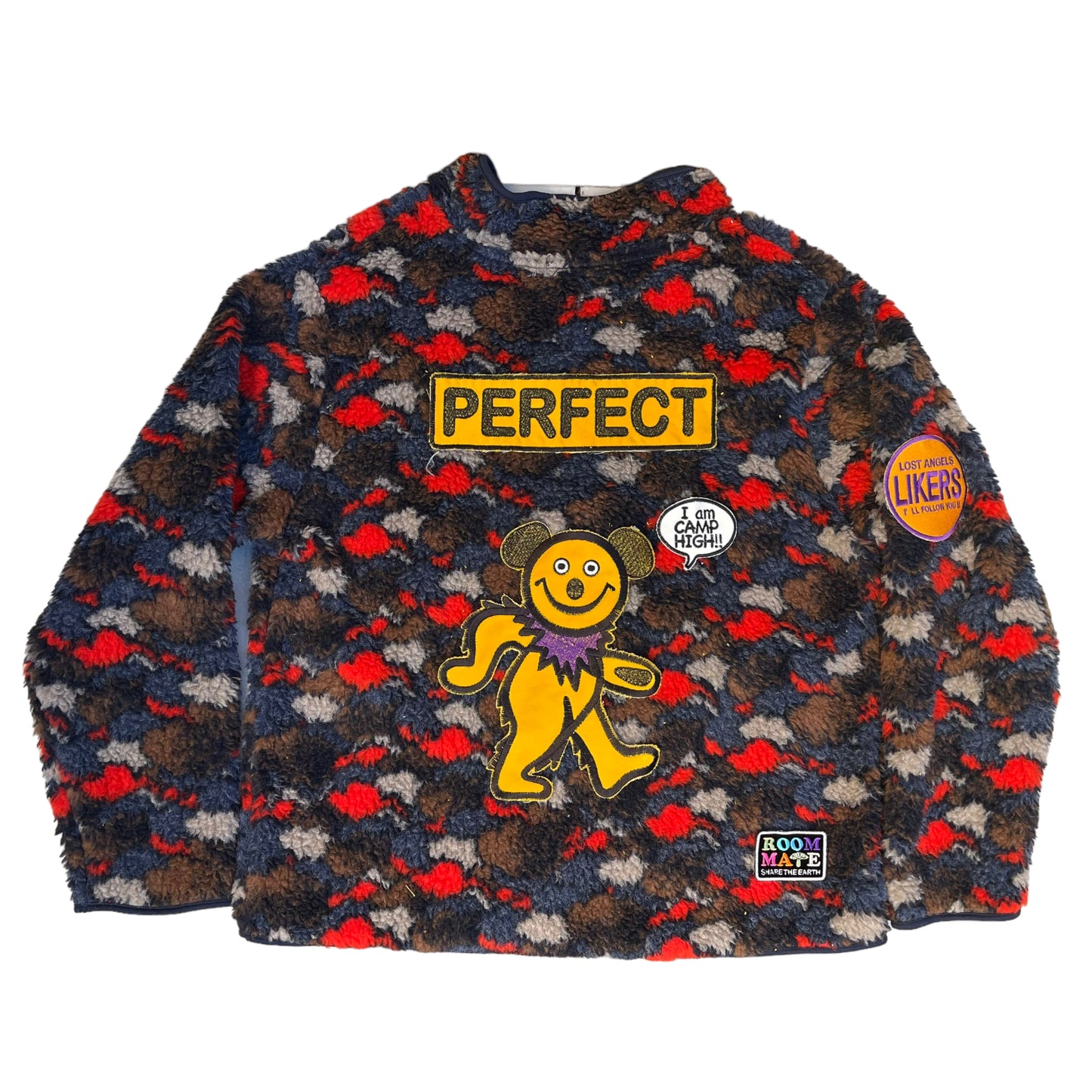 CAMP HIGH CAMO ZIP FLEECE JACKET x ALM
