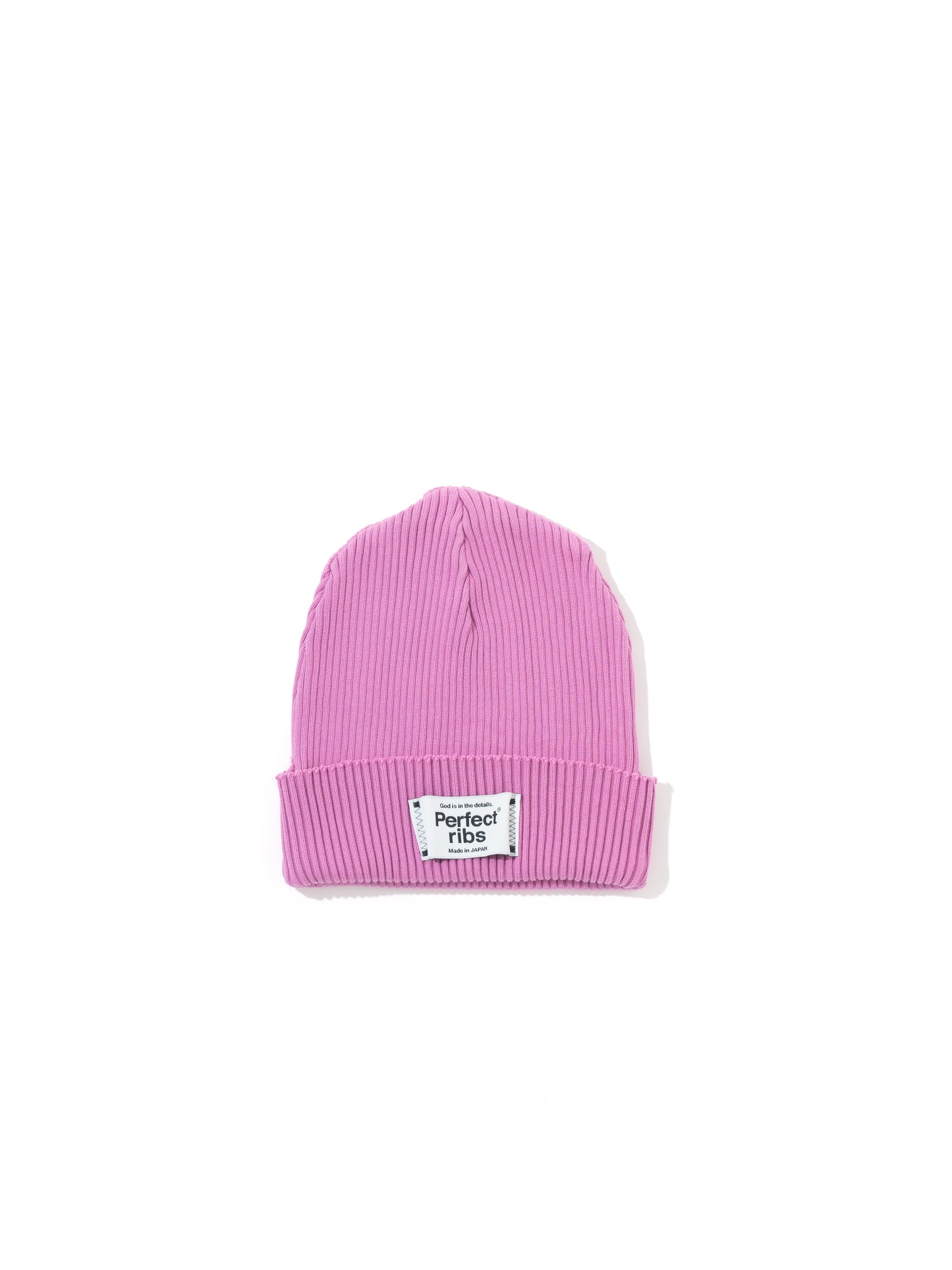 【Perfect ribs】Rib Beanie Cap / Violet