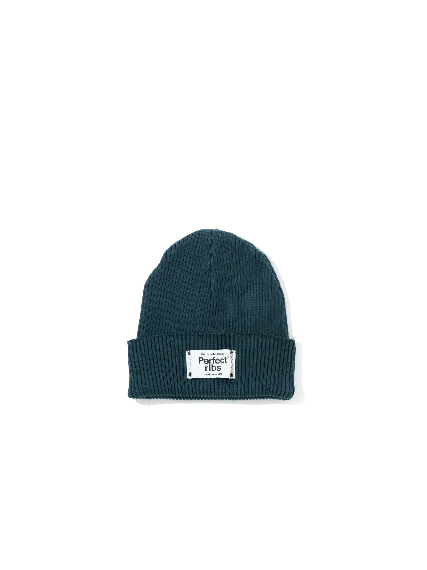 【Perfect ribs】Rib Beanie Cap / Charcoal Green