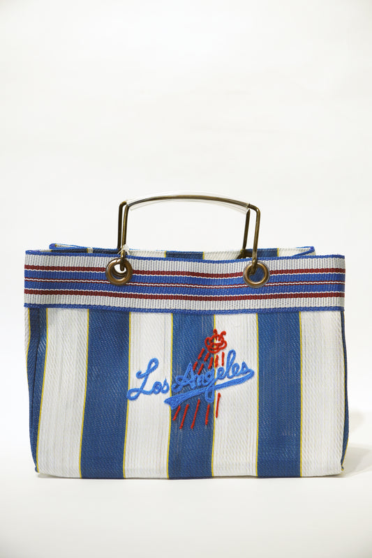 VIVAN Los Angeles HAND EMBROIDERY LUNCH BAG 002 BLUE