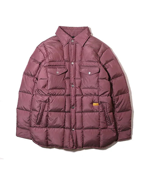 QUILTED DOWN SHIRTS JACKET "M.PURPLE"