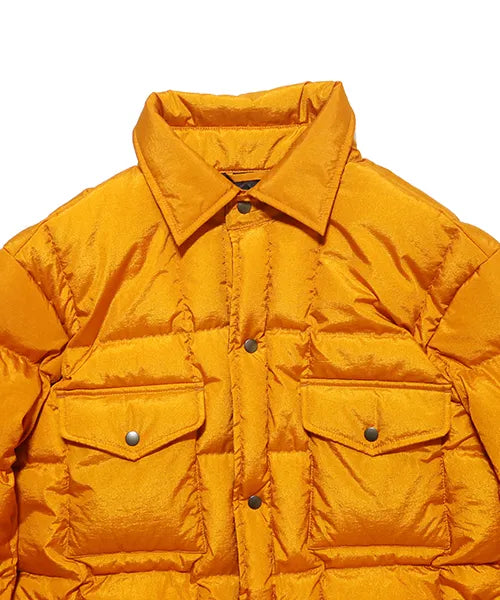 QUILTED DOWN SHIRTS JACKET "G.YELLOEW"