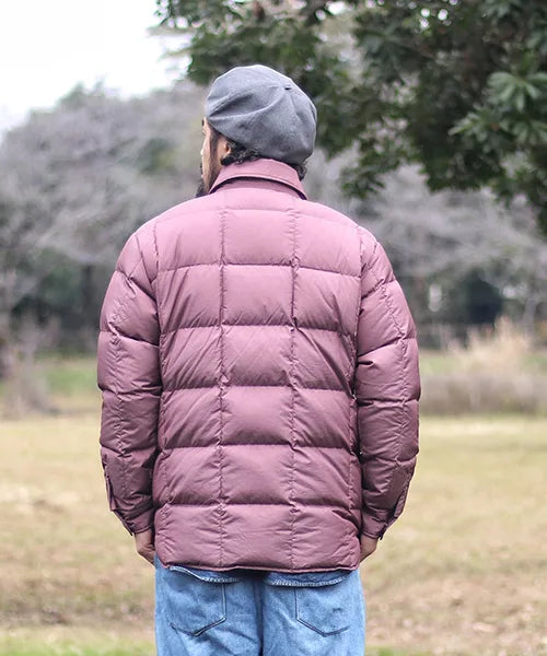 QUILTED DOWN SHIRTS JACKET "M.PURPLE"