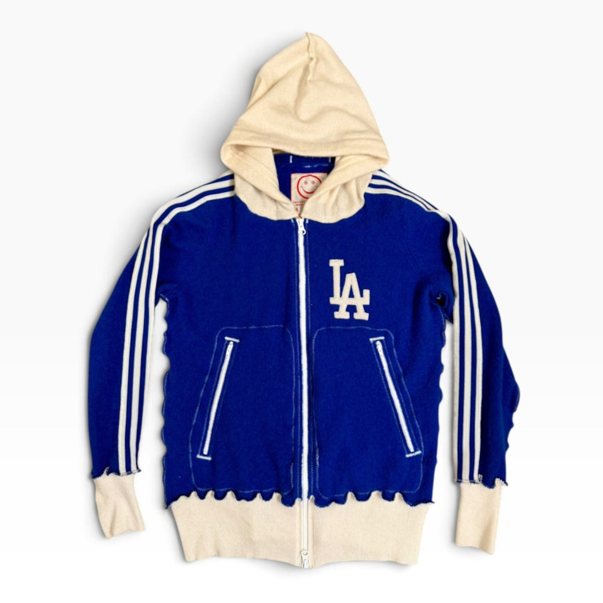 LOST ANGELS Recycled Cashmere Zip Hoodie front