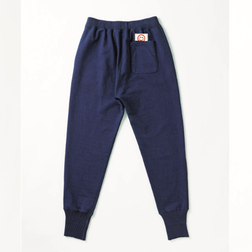 【Perfect ribs×A LOVE MOVEMENT】"HAPPY EXPLORE" Basic Sweat Pants / Vintage Navy×White (ベーシック スウェットパンツ/ヴィンテージネイビー×ホワイト)