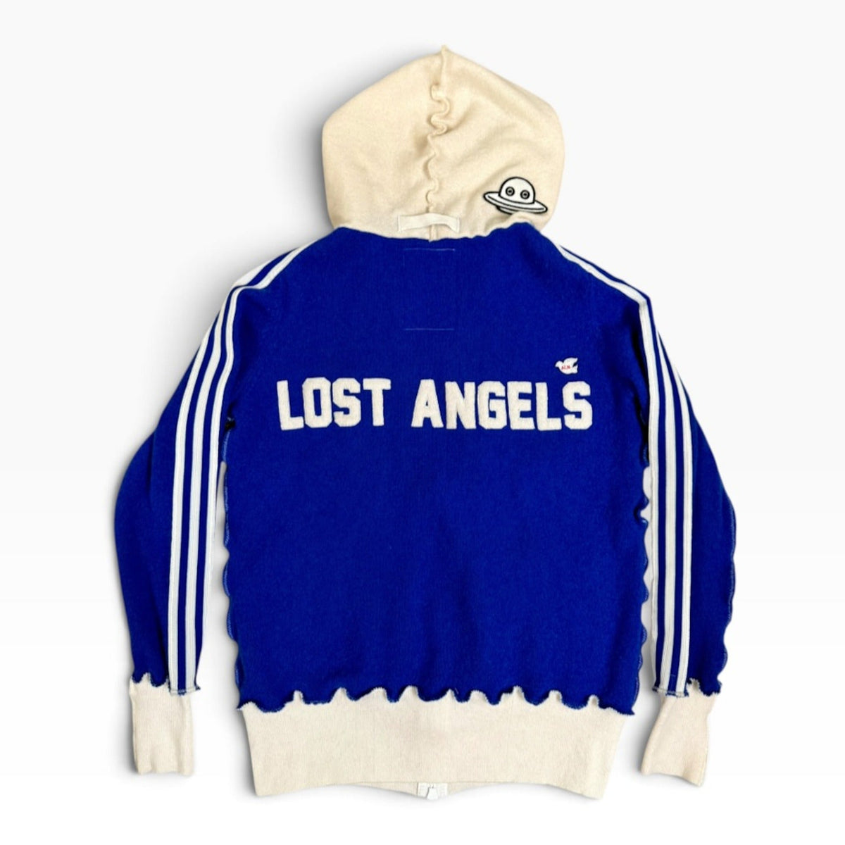 LOST ANGELS Recycled Cashmere Zip Hoodie back