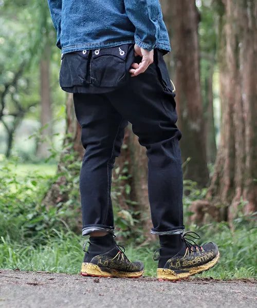 G55 Sarouel Flap Denim Pants  "ONE WASH"