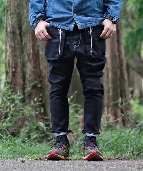 G55 Sarouel Flap Denim Pants  "ONE WASH"