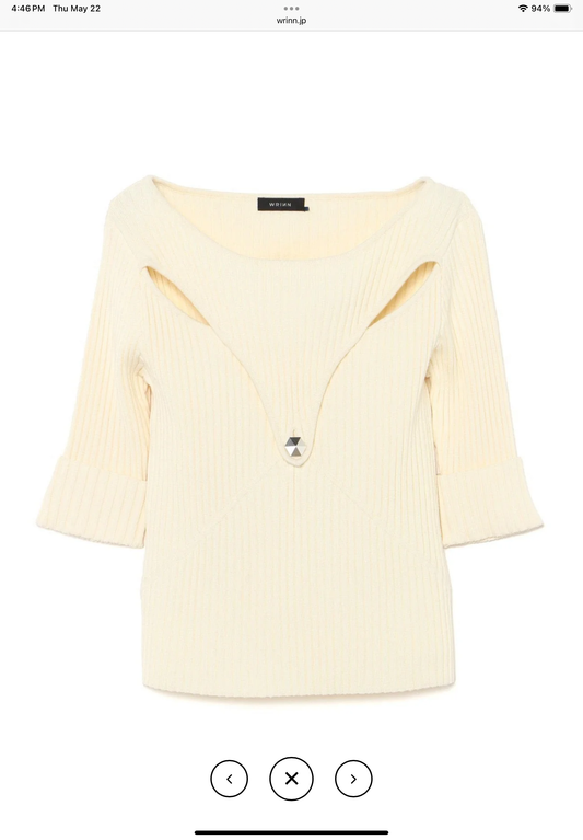 Slit Rib Knit