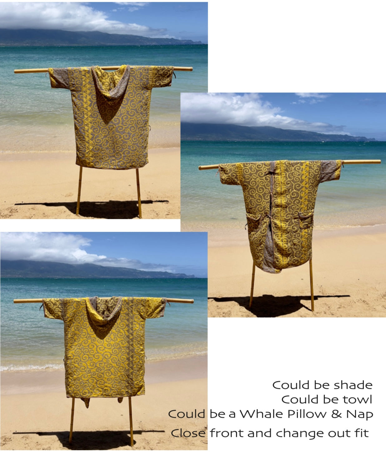 SGH Beach Rove (Reversible) comes in whale bag Swirl Yellow / Gray