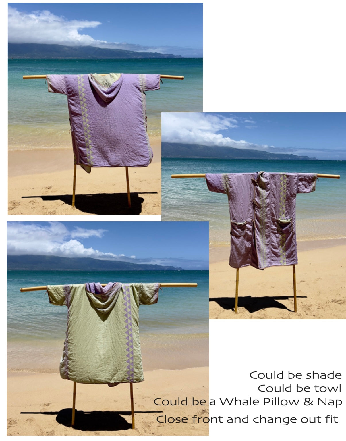 SGH Beach Rove (Reversible) comes in whale bag Solid Purple / Green