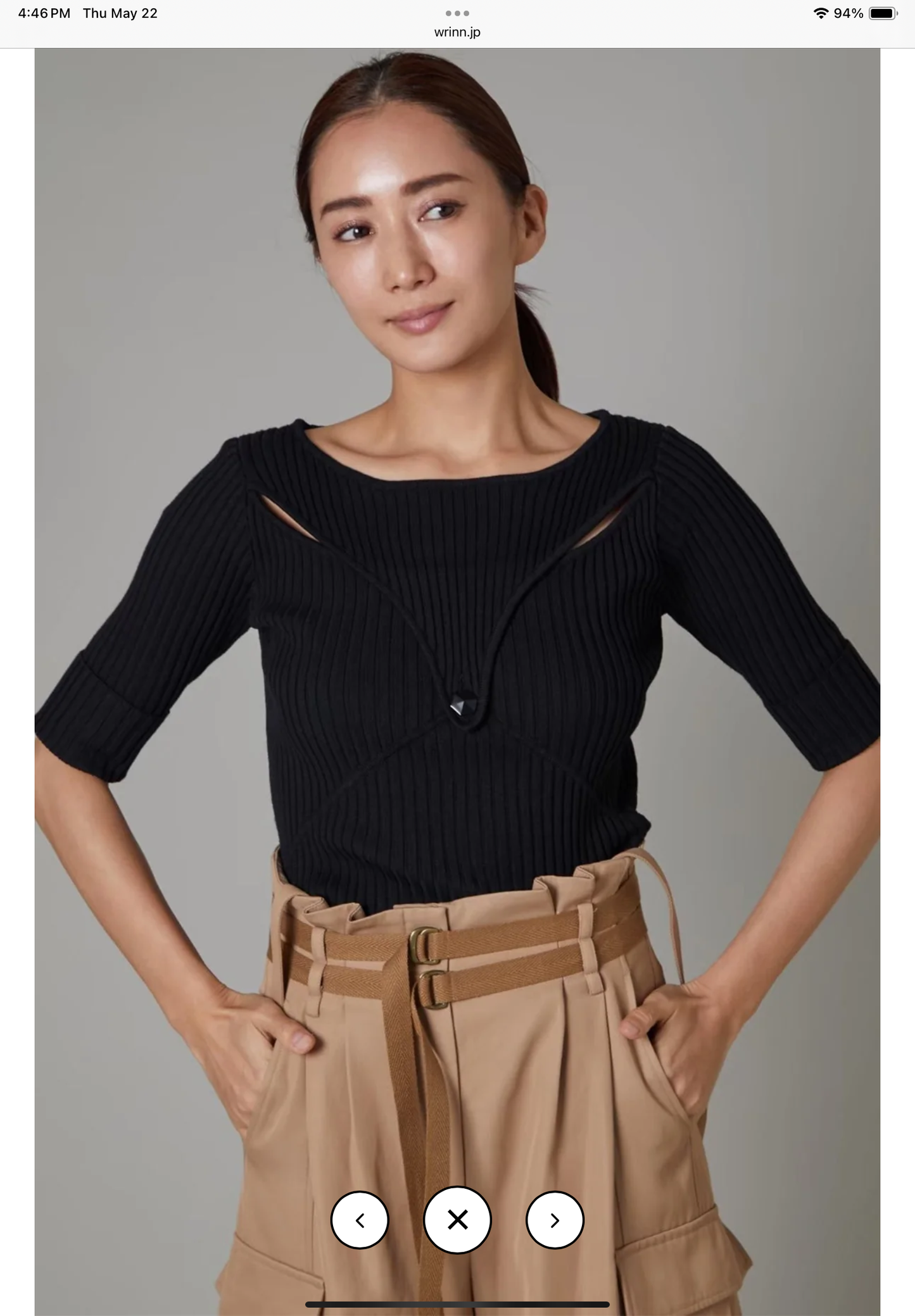 Slit Rib Knit