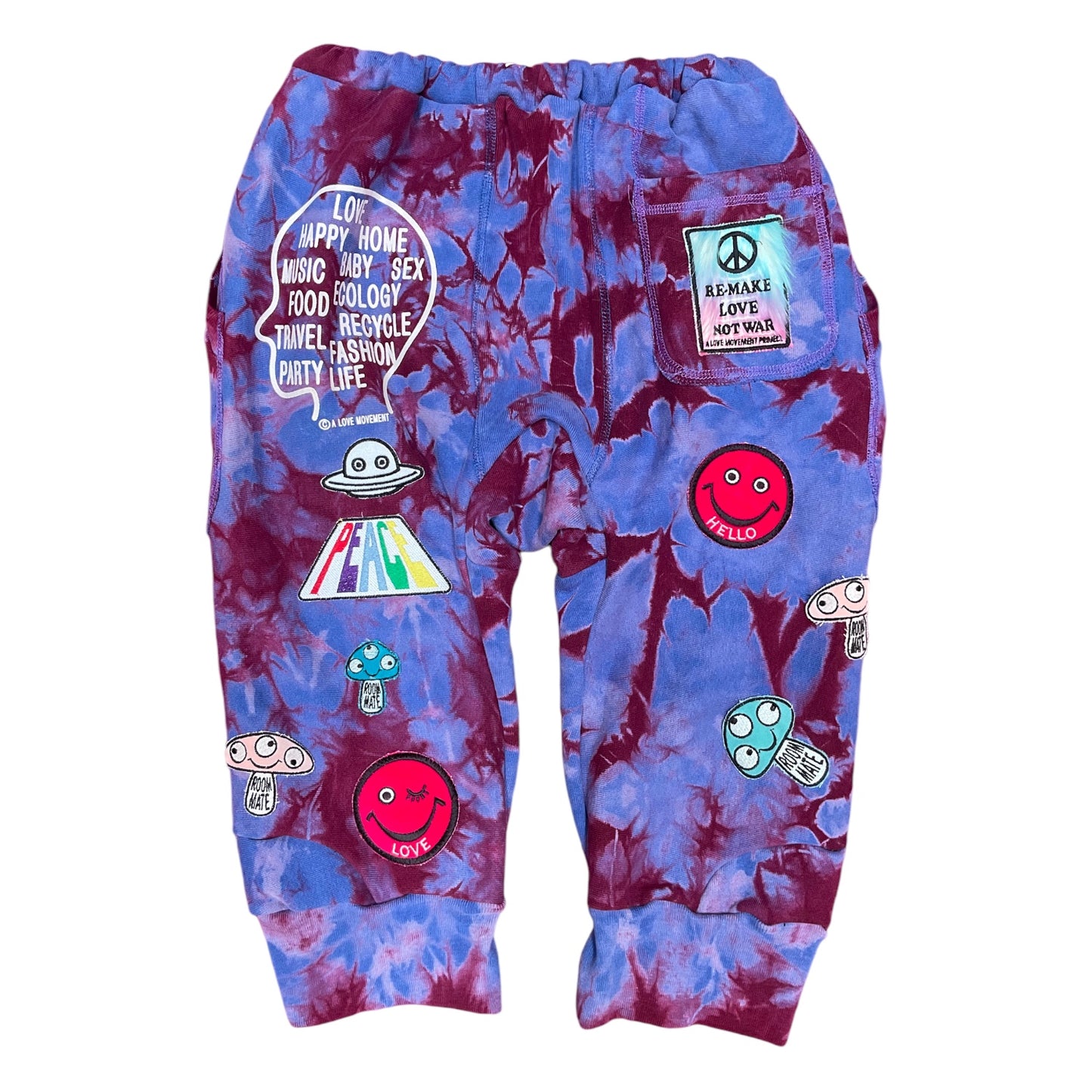 ALM upcycled tie dye sweat pants from Champion Reverse Weave