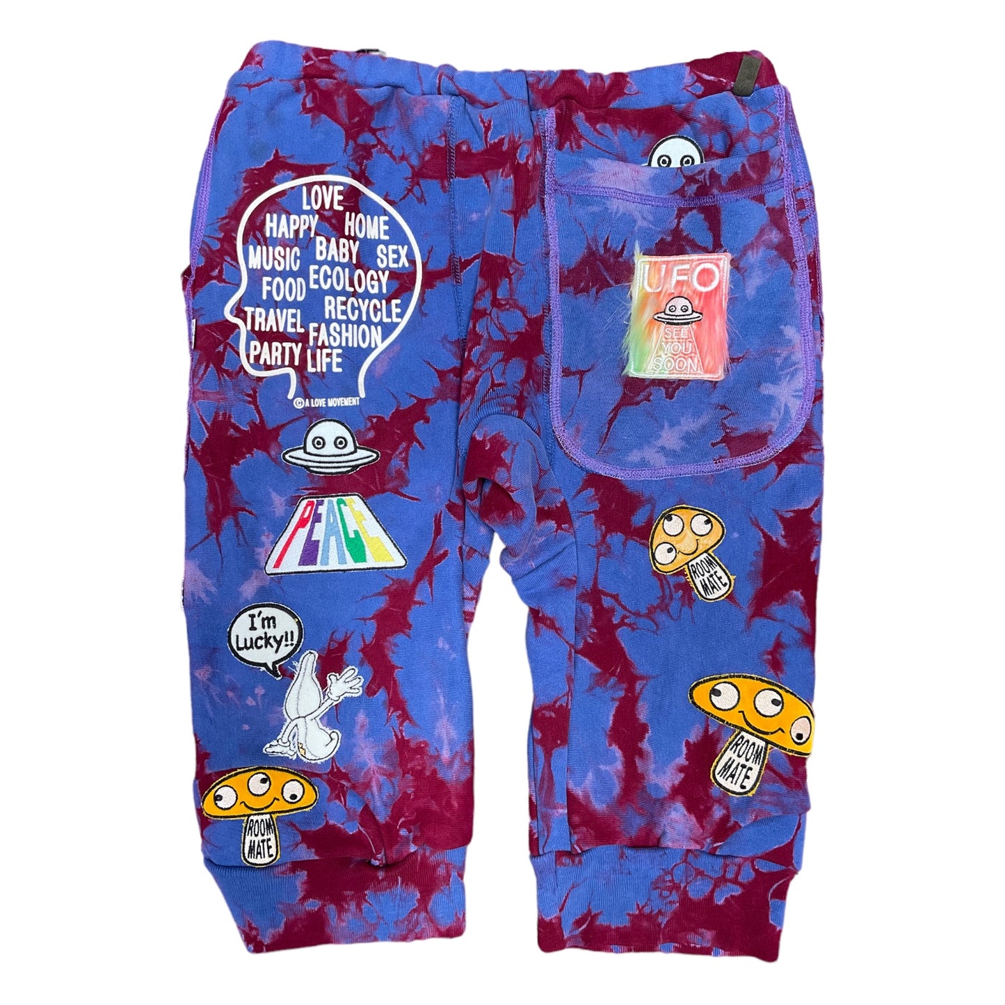 ALM upcycled tie dye sweat pants from Champion Reverse Weave