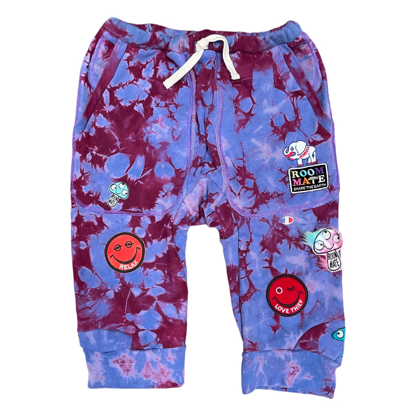 ALM upcycled tie dye sweat pants from Champion Reverse Weave