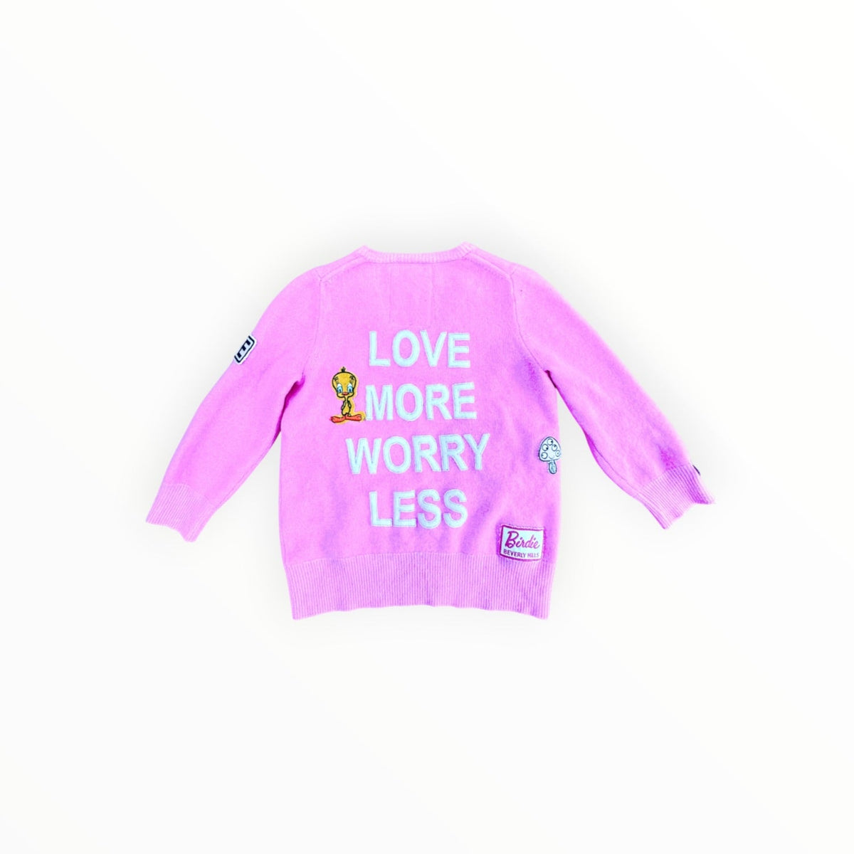 Vintage Cashmere Remake V-Neck Love More Worry Less