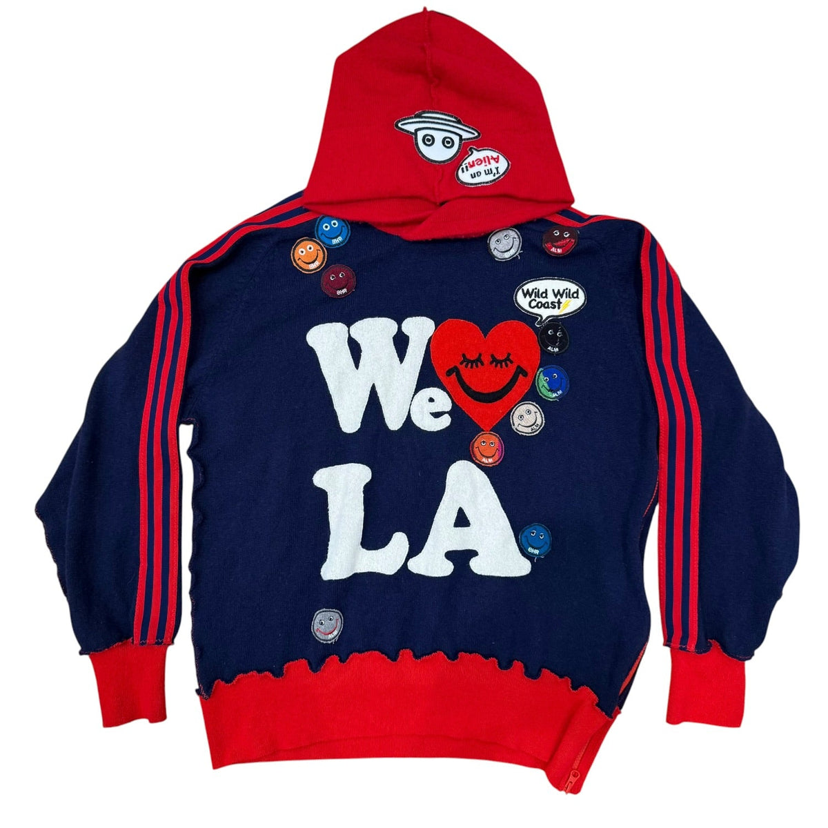 Recycled Cashmere Hoodie Navy We Love LA