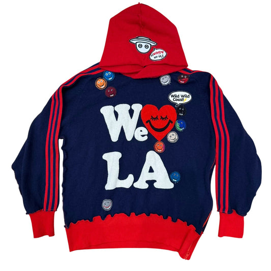 Recycled Cashmere Hoodie Navy We Love LA
