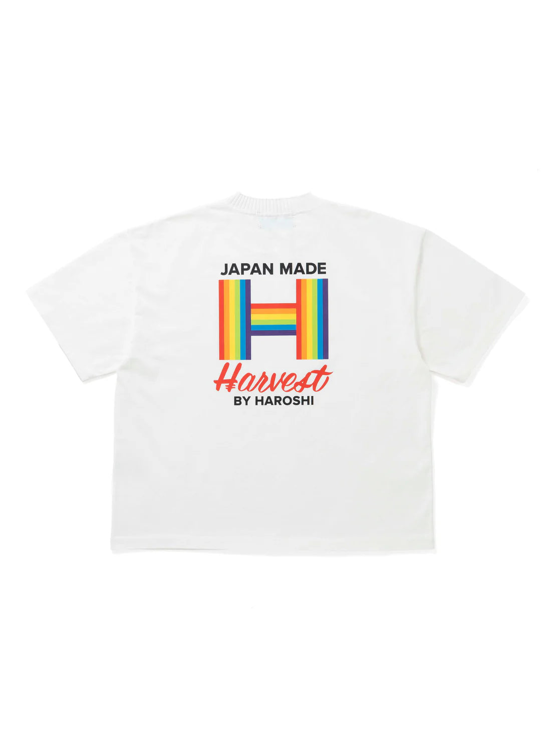 【Perfect ribs × HAROSHI】Basic Short Sleeve T Shirt / White