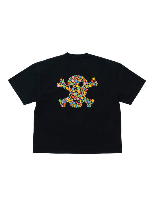 【Perfect ribs × HAROSHI】Basic Short Sleeve Pocket T Shirt / Black