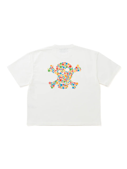 【Perfect ribs × HAROSHI】Basic Short Sleeve Pocket T Shirt / White