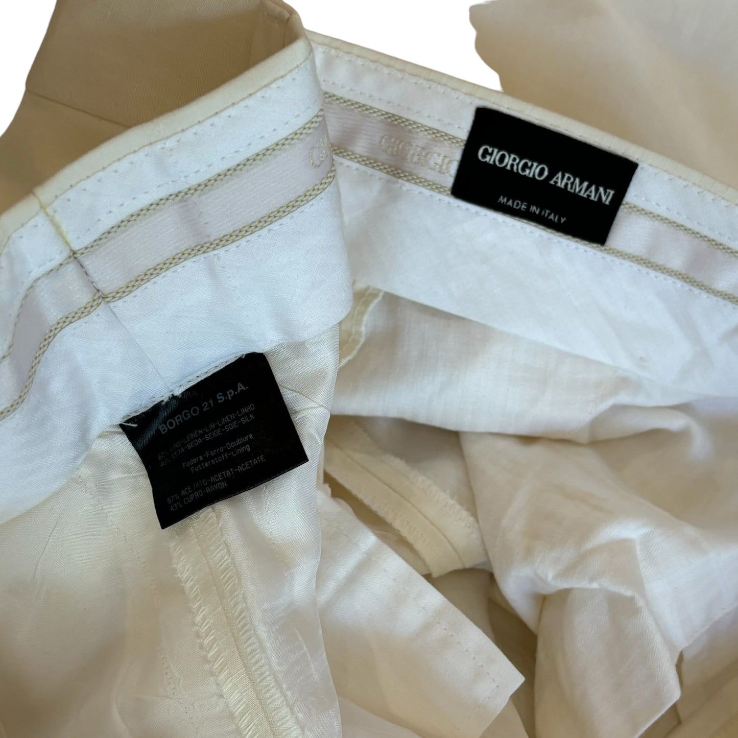 Giorgio Armani Linen Silk Jacket and Pants Set