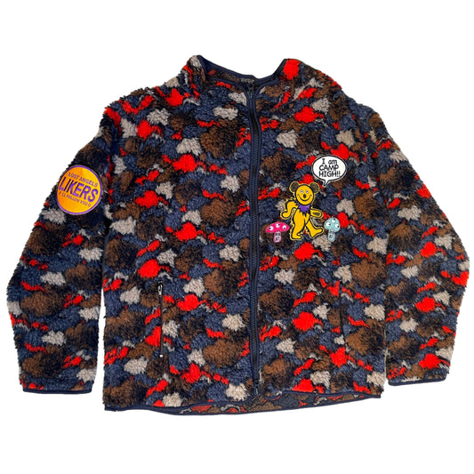 CAMP HIGH CAMO ZIP FLEECE JACKET x ALM