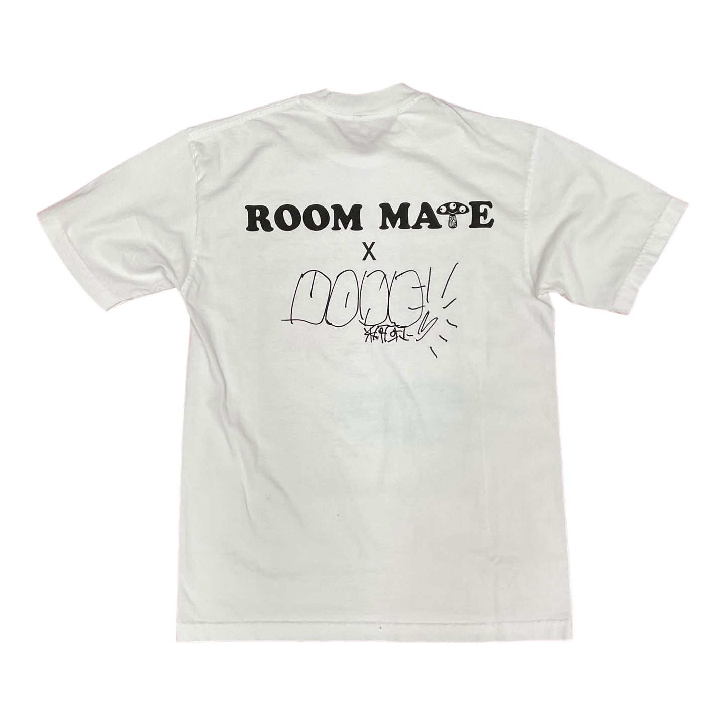 Yasumasa Yonehara x Roommate collaboration Custom Paint T-shirt w/Signature #1  SizeM