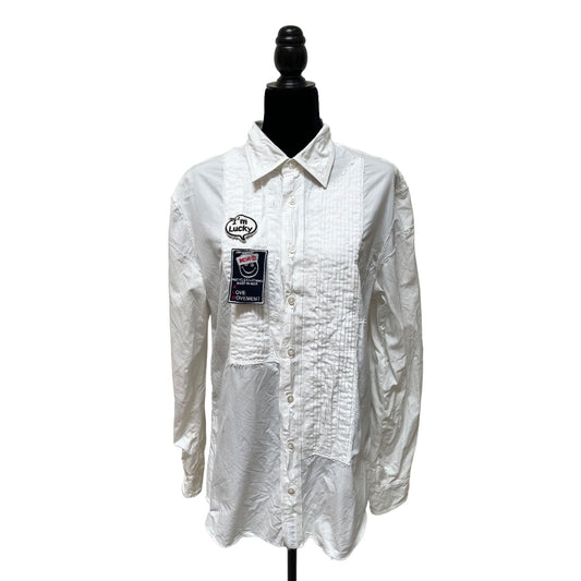 Lunna Menoh remake white long sleeve shirt