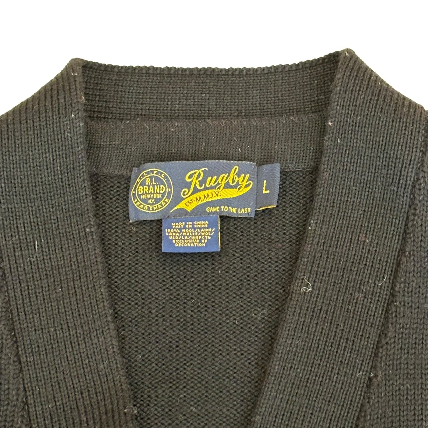 R.L BRAND COLLEGE SWEATER CARDIGAN