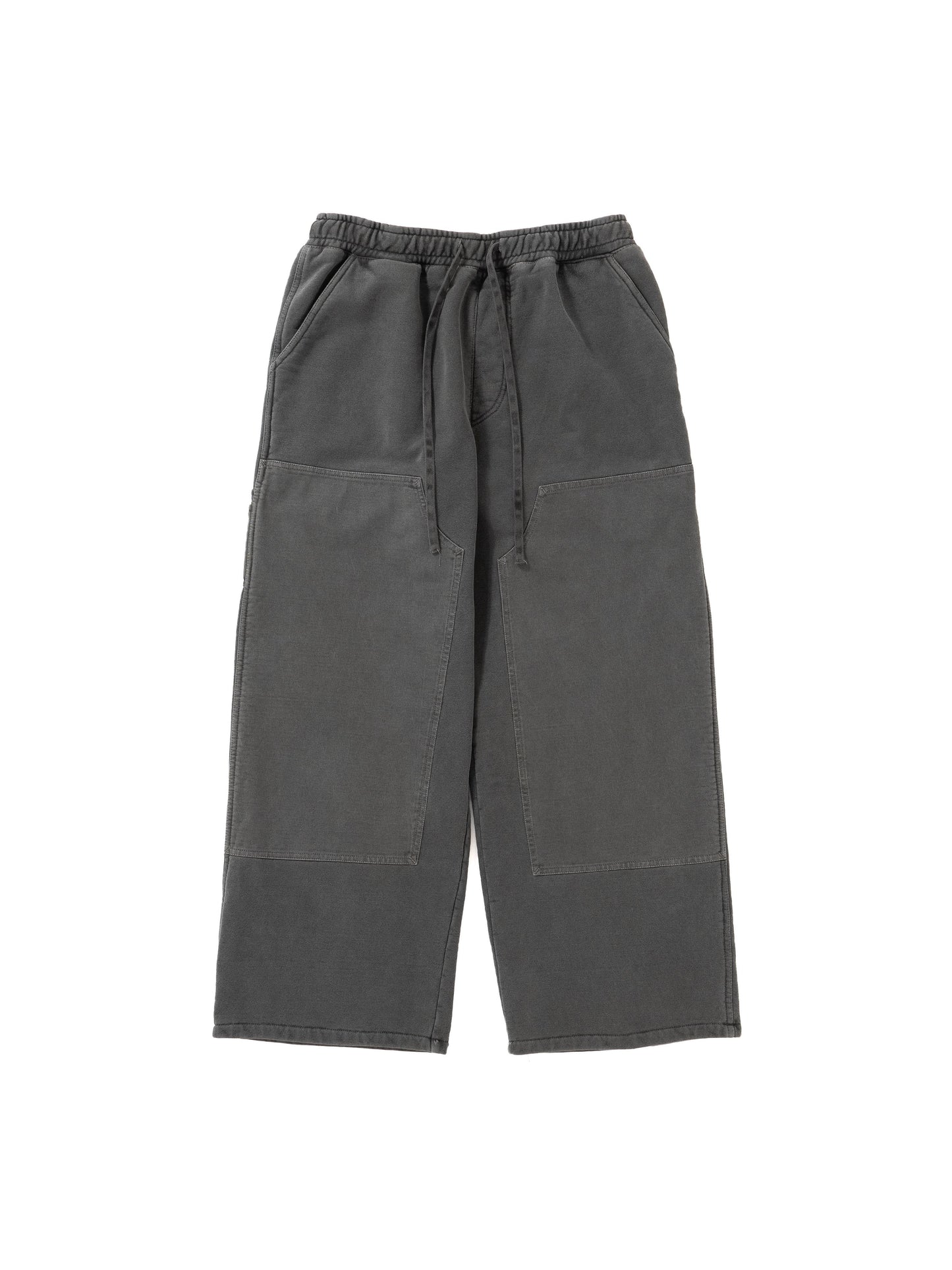 【Perfect ribs】Wide Painter Pants  / Fade Black