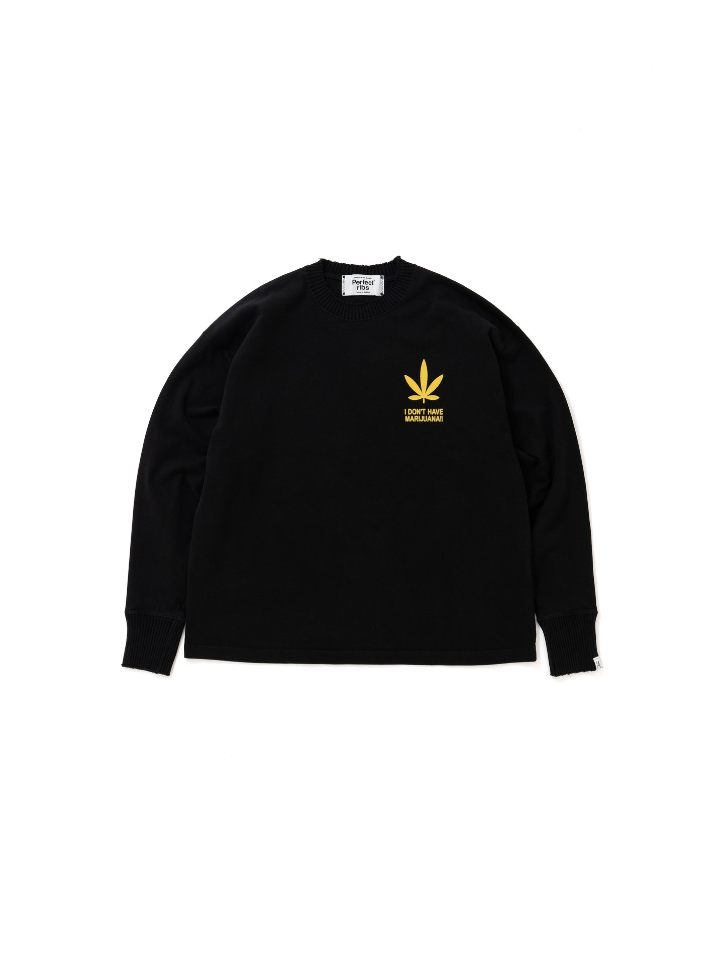 【Perfect ribs®︎×A LOVE MOVEMENT】Long Sleeve T Shirts (KEEP CALM) / Black