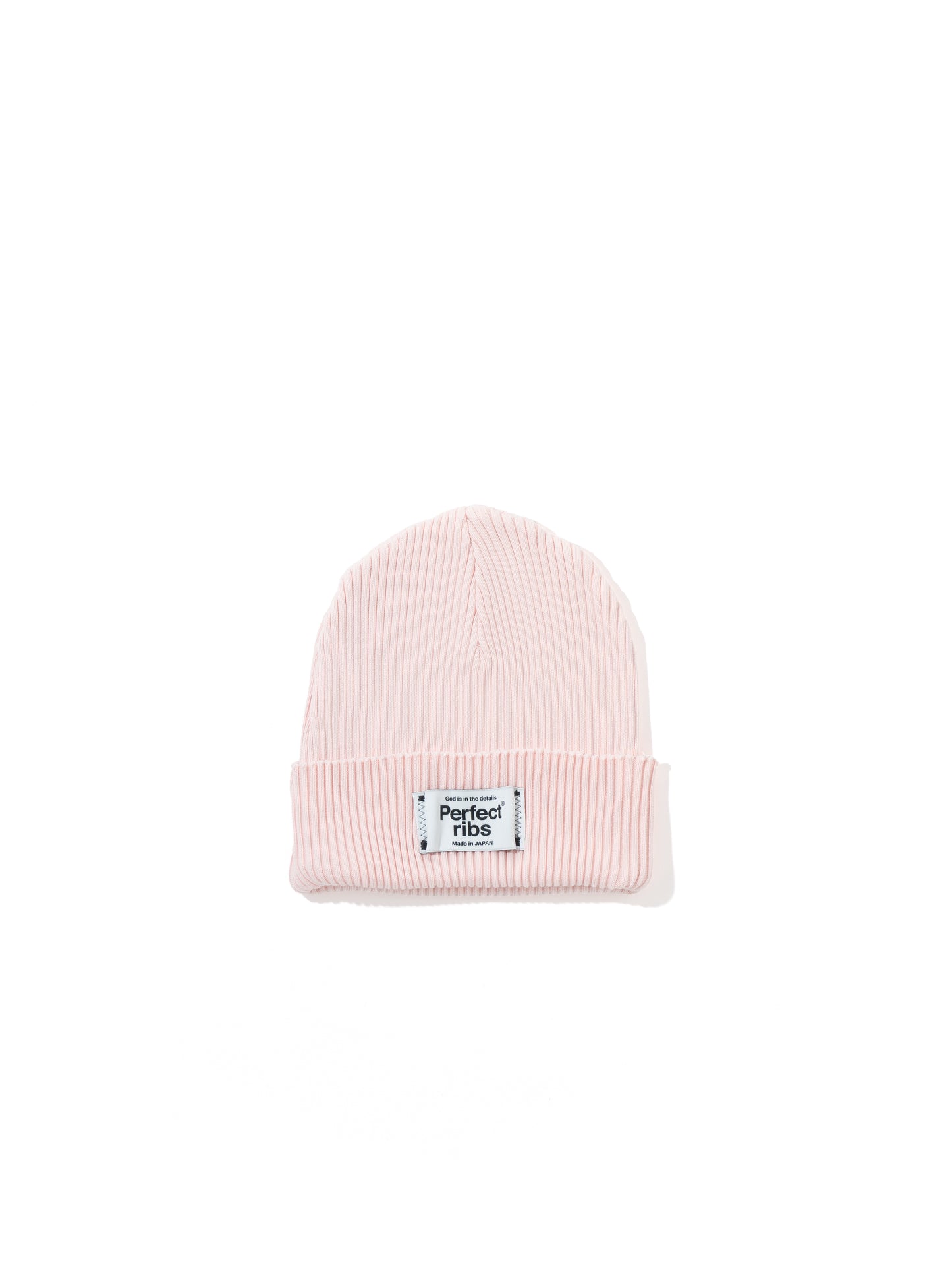 【Perfect ribs】Rib Beanie Cap / Pink