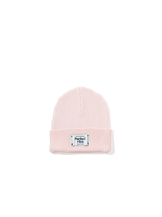 【Perfect ribs】Rib Beanie Cap / Pink