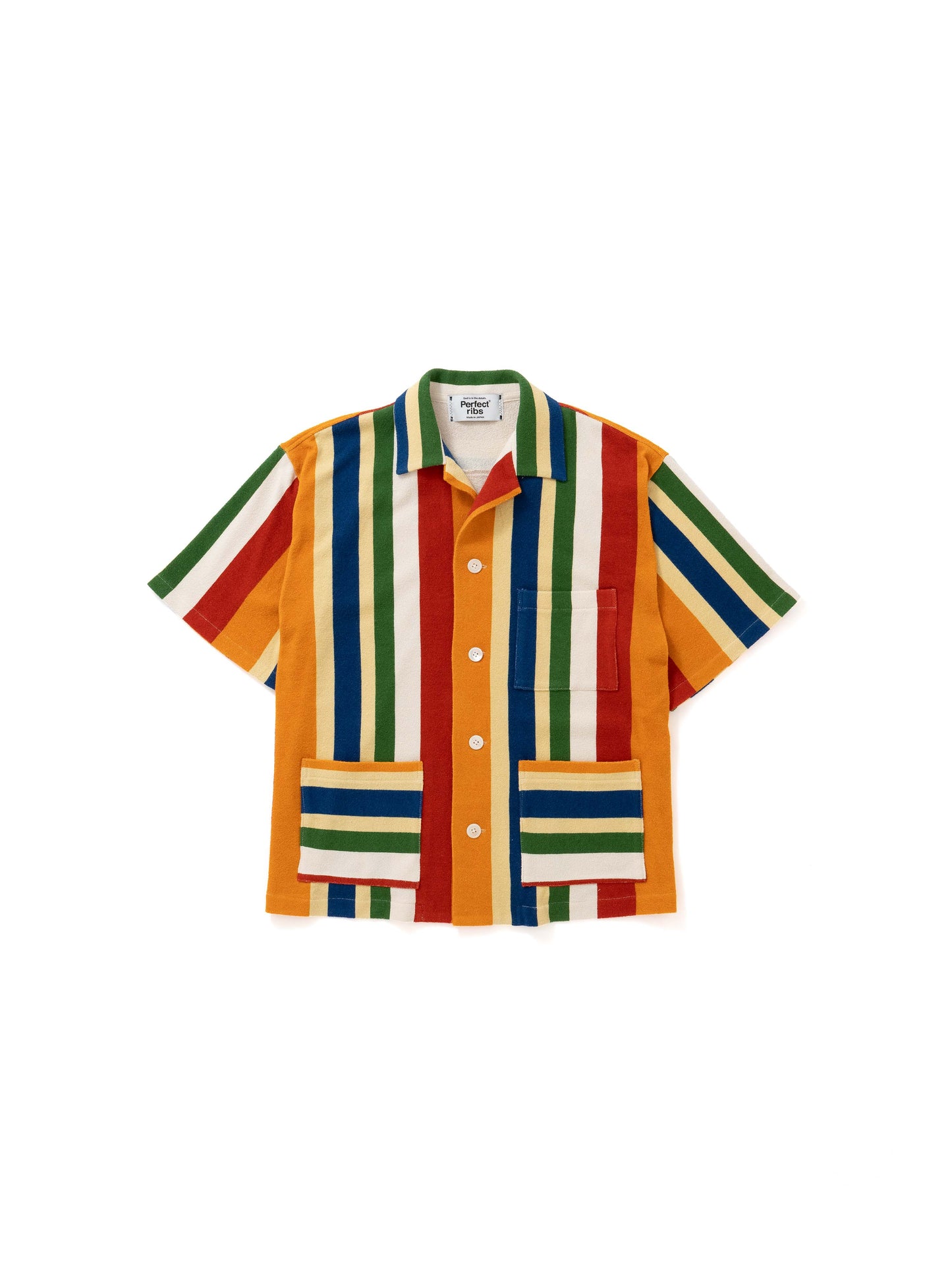 【Perfect ribs®︎×A LOVE MOVEMENT】RELAX LINE / Pile Beach Shirts / Multi
