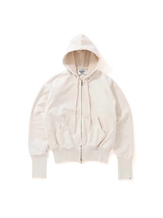 【Perfect ribs®︎×A LOVE MOVEMENT】Basic Zip Hoodie / Ivory