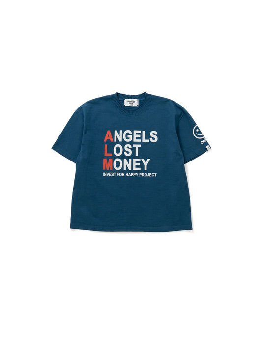 【Perfect ribs®︎×A LOVE MOVEMENT】LOST ANGELS / Basic Short Sleeve T Shirts / Sea Blue