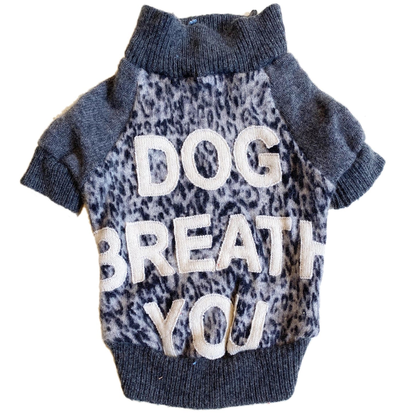 A Love Movement DOG BREATH YOU Cashmere Dog Sweater #3